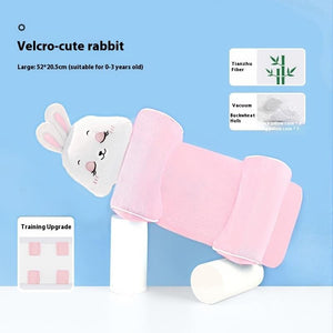Velcro-cute rabbit product with text on a blue background