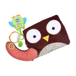 Tummy Time Baby Play Mat with Teether Rattles & Support Pillow
