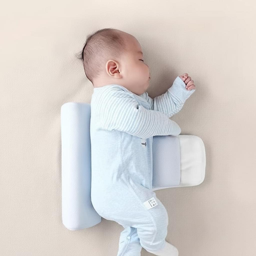 Newborn Baby Side Support Pillow Wedge with Removable Cover