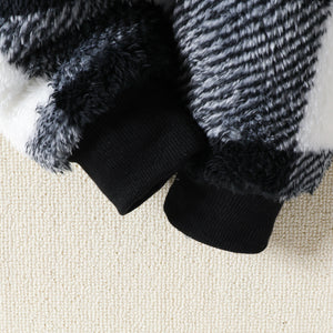 SnuggleCharm™ Premium Plaid Fleece Romper