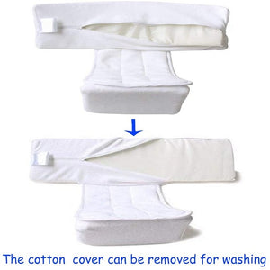 Anti-Roll Newborn Baby Side Sleeper Pillow Wedge with Removeable Cover