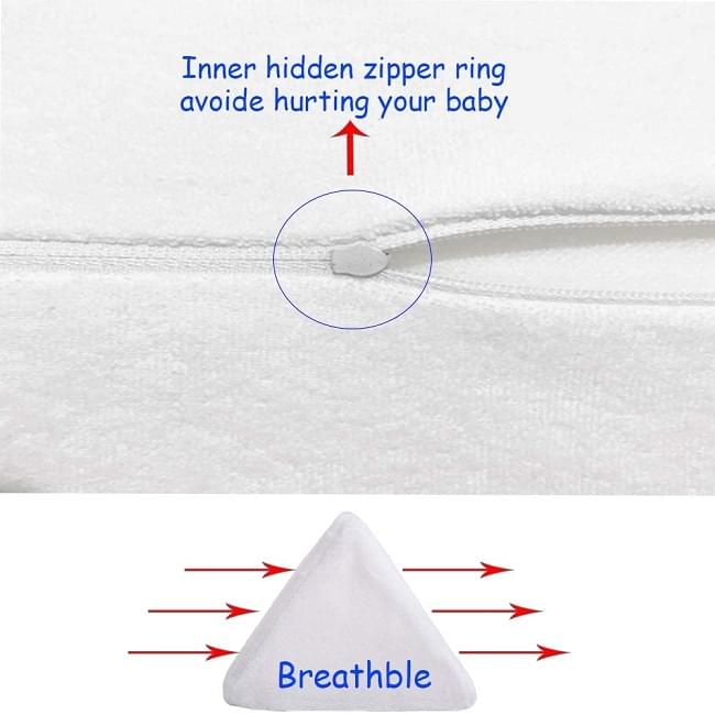 Newborn Baby Side Support Pillow Wedge with Removable Cover