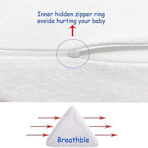 Newborn Baby Side Support Pillow Wedge with Removable Cover