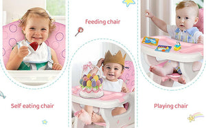 Infant-to-Toddler 3-in-1 Highchair Booster & Toddler Table Set
