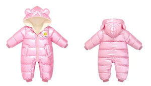 Newborn Baby Winter Waterproof Down Snowsuit