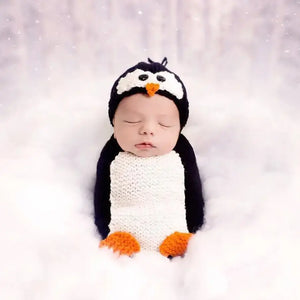 Crochet Baby Penguin Cocoon