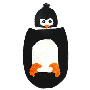 Crochet Baby Penguin Cocoon