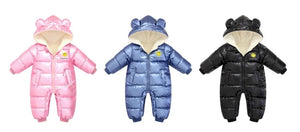 Newborn Baby Winter Waterproof Down Snowsuit