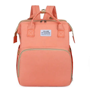 Large Capacity Multifunctional Foldable Diaper Bag with Changing Station.