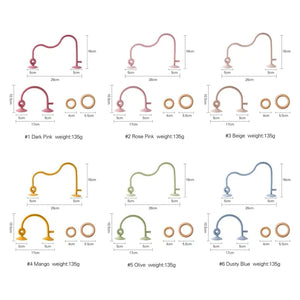 Montessori Silicone & Wooden Smart Ring Set