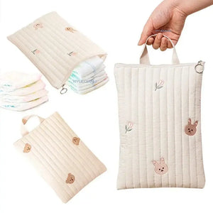 Cotton Diaper Storage Bag | Cuddle Baby