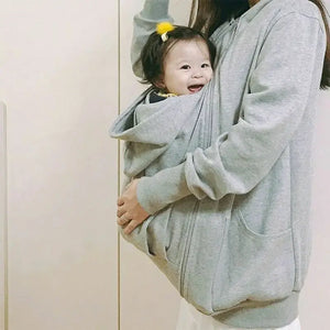 CuddleNestâ„¢ Cozy Babywearing Hoodie for Moms & Babies