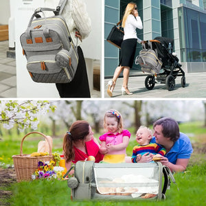 NestVoyage™ 3-in-1 Diaper Bag & Travel Bassinet