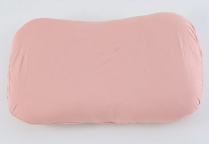 Pink pillowcase on a white background