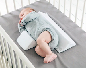 Anti-Roll Newborn Baby Side Sleeper Pillow Wedge with Removeable Cover