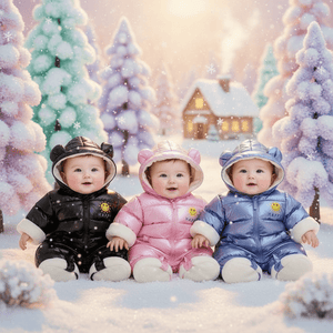 Newborn Baby Winter Waterproof Down Snowsuit