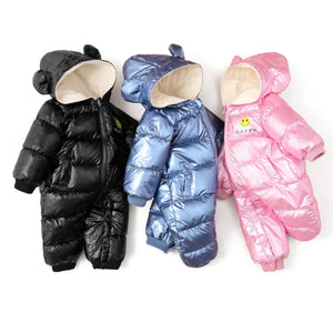 Newborn Baby Winter Waterproof Down Snowsuit