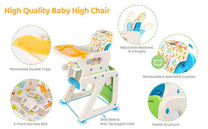 Infant-to-Toddler 3-in-1 Highchair Booster & Toddler Table Set