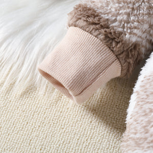 SnuggleCharm™ Premium Plaid Fleece Romper