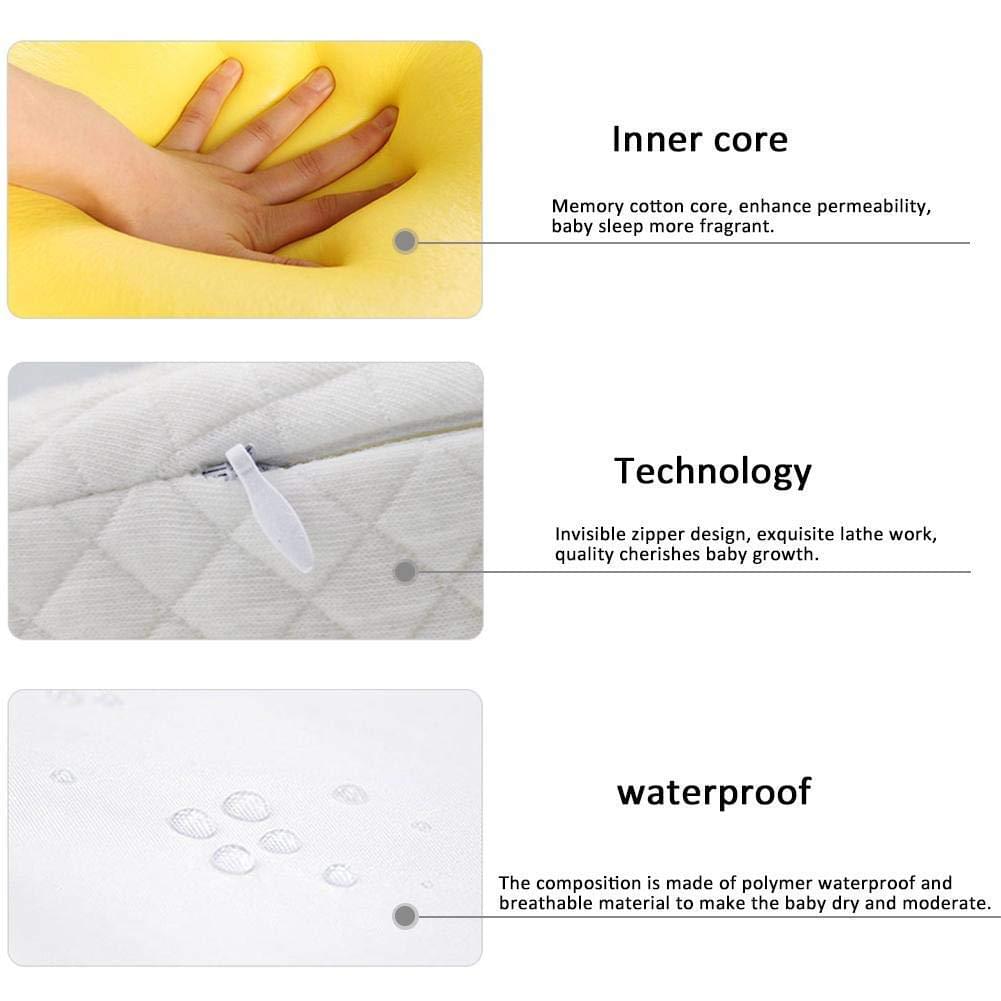 Newborn Baby Side Support Pillow Wedge with Removable Cover