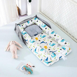 Portable Foldable Cotton Baby Crib Bed for Travel & Home Use