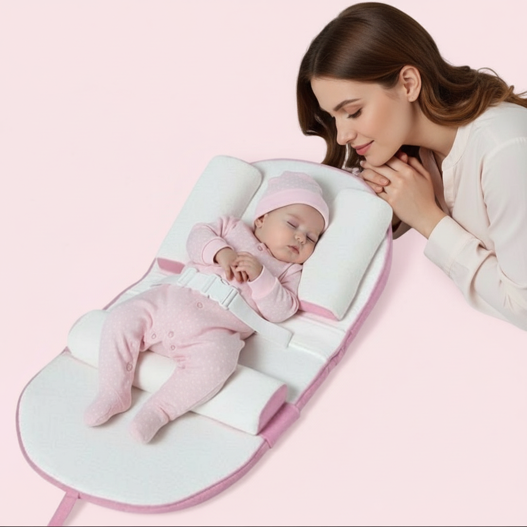 SleepWell™ Ultimate Comfort Anti-Reflux & Anti-Roll Baby Lounger Bed