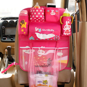 Deluxe Baby Car Seat Storage Bag - Diaper, Bottle, and Accessory Organizer.