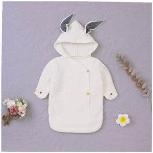 Knitted Bunny Baby Sleeping Bag.