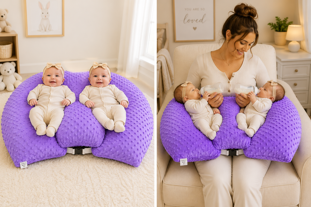 DuoNest™ Luxe Twin Nursing & Support Pillow