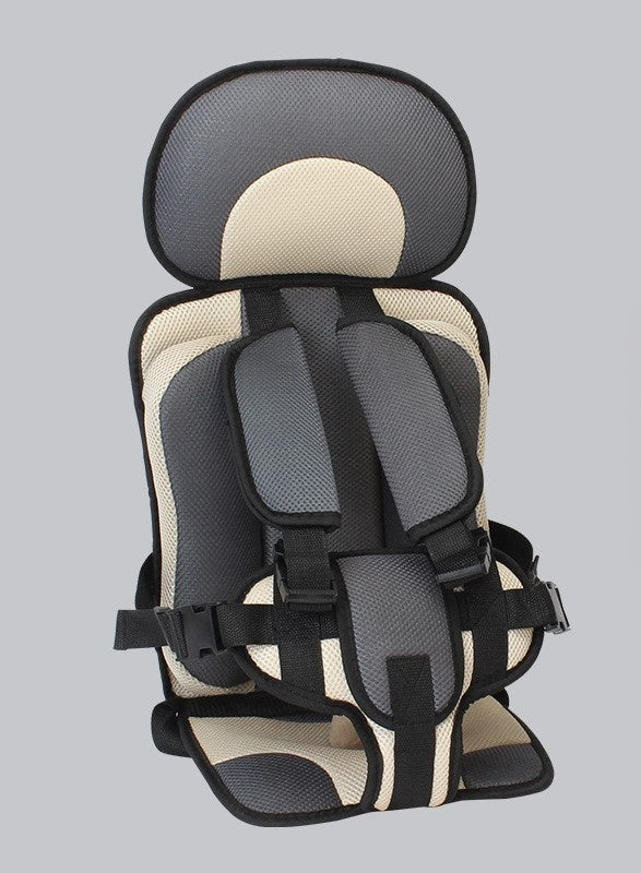 Beige and gray children's seat 