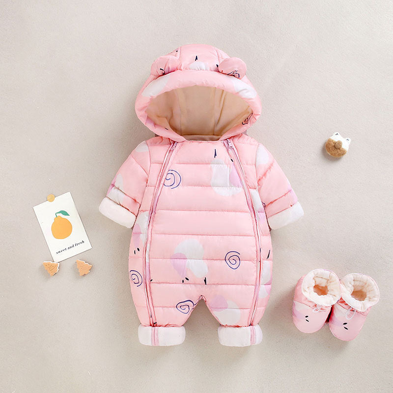 SnowSnuggle™ Baby Snowsuit with Matching Booties