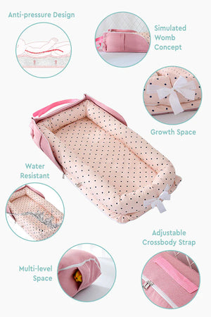 Portable Foldable Cotton Baby Crib Bed