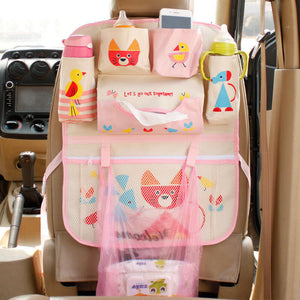 Deluxe Baby Car Seat Storage Bag - Diaper, Bottle, and Accessory Organizer.