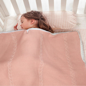 Cozy Wool Knit Baby Sleeping Bag Blanket