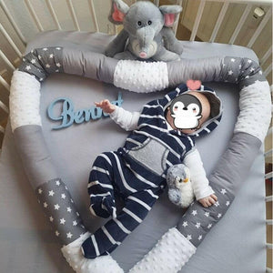 Multifunctional Baby Crib Bumper Huggable Pillow.