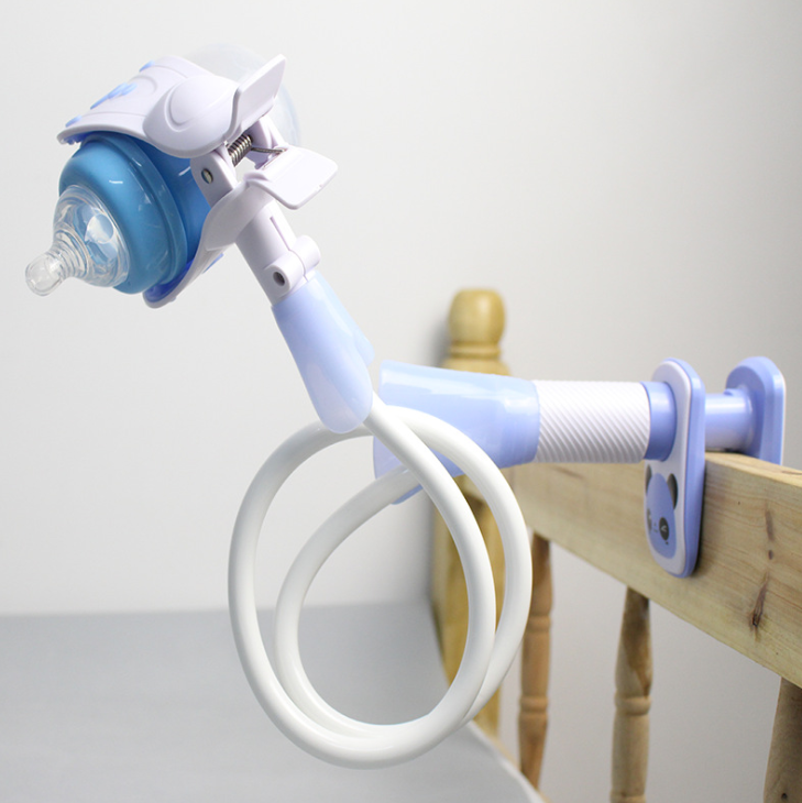 Children's toy with a blue and white design on a wooden surface