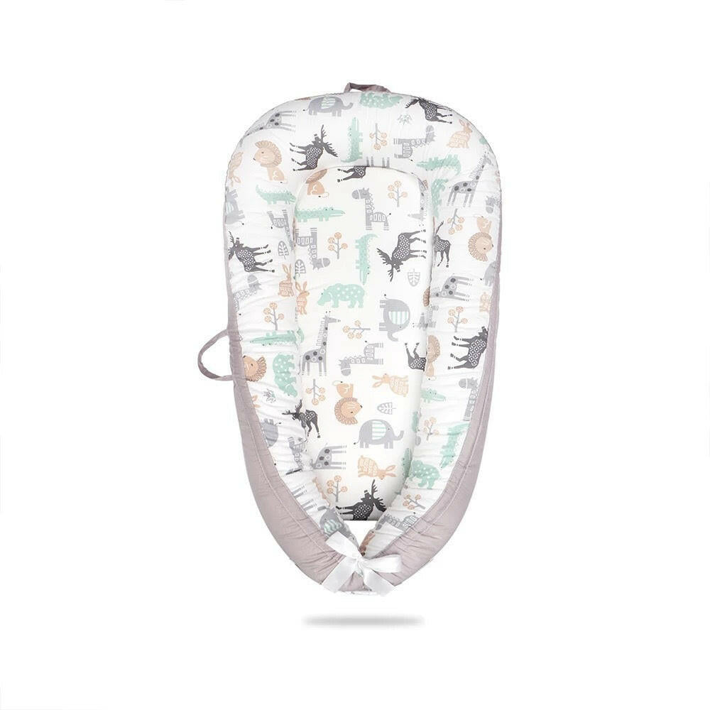 Portable Baby Lounger Nest with Head Pillow.