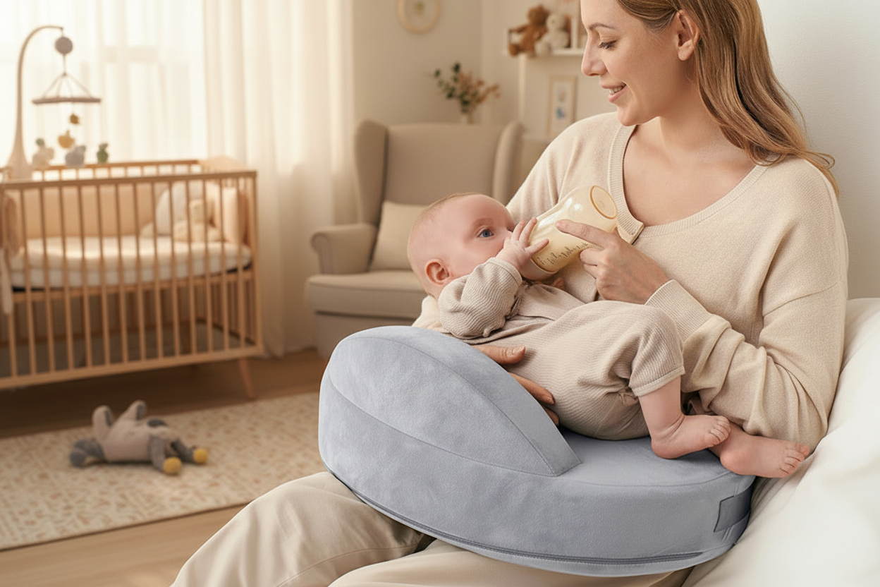 CuddleNest Pro™ Ergonomic Nursing Pillow