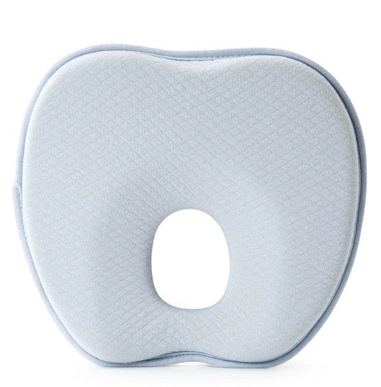 Gray neck pillow on a white background