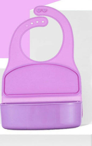 Waterproof Multifunctional Baby Bib - Doubles as a Food Plate.