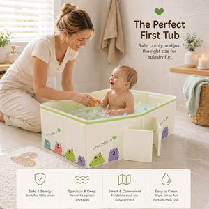 SplashNest™ Premium Foldable Baby Bathtub for Infants & Toddlers