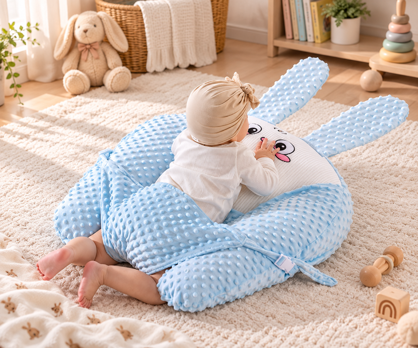 PureNest™ Cozy Incline & Tummy Time Baby Pillow