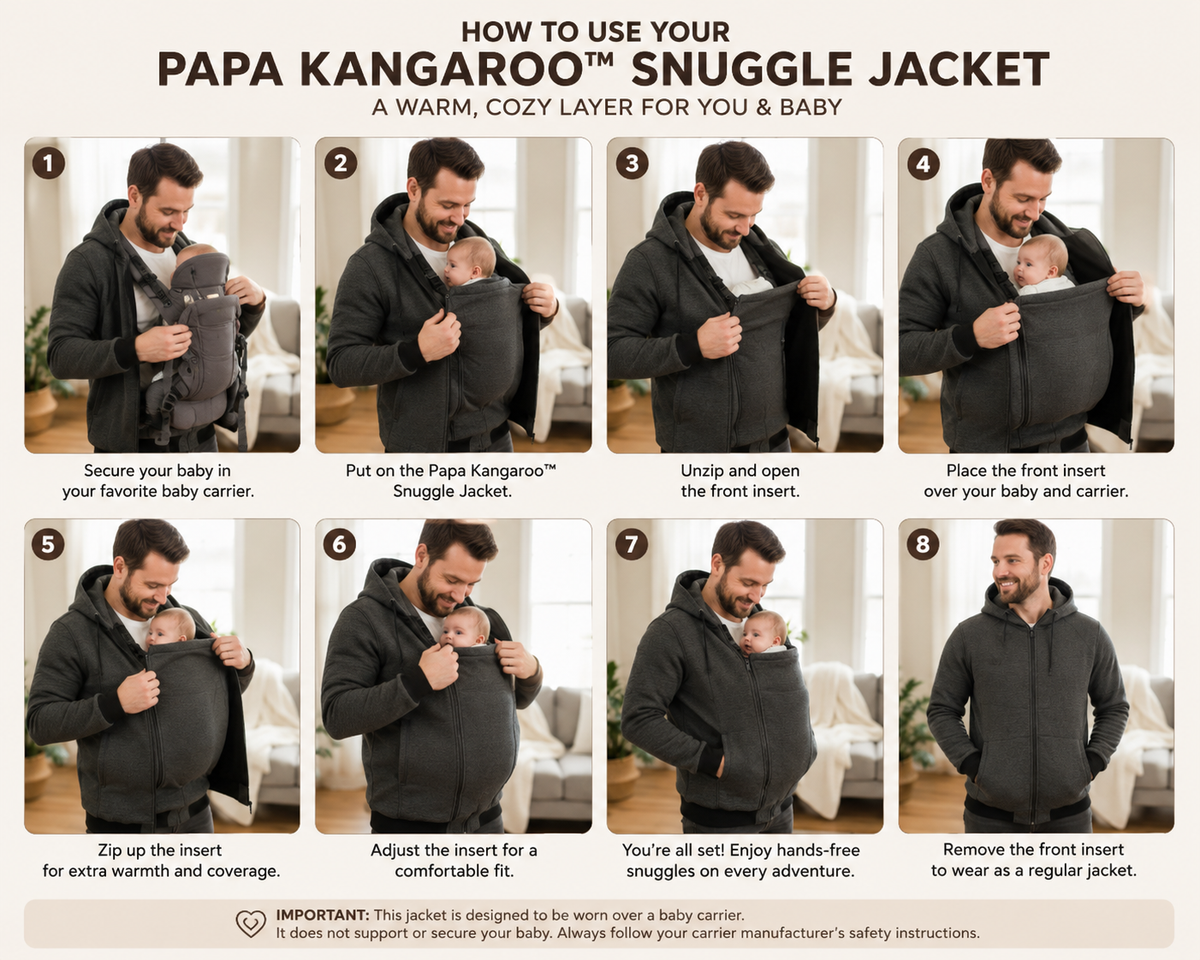 Papa Kangaroo™ Babywearing Jacket