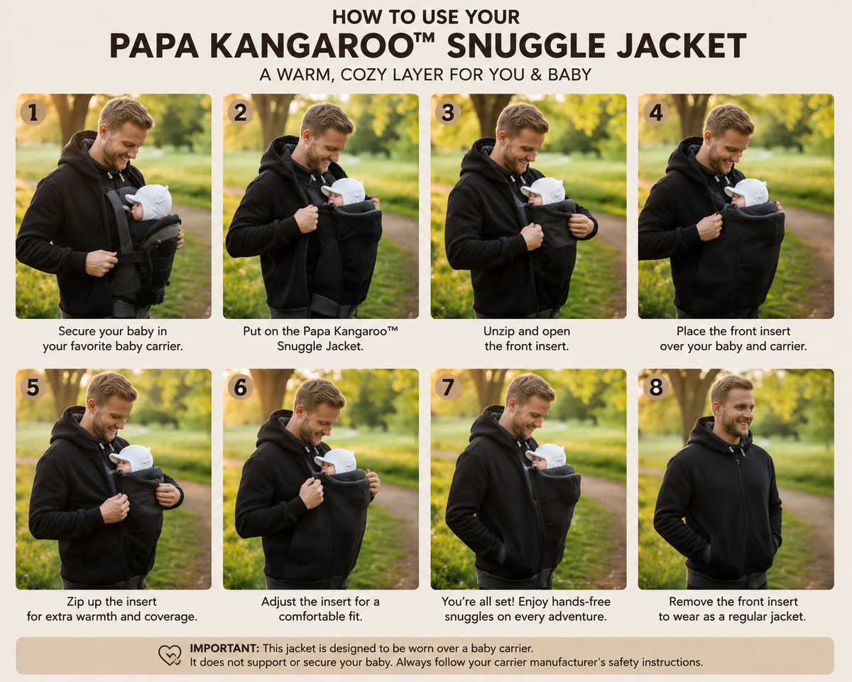 Papa Kangaroo™ Babywearing Jacket