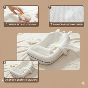 CalmNest™ Inclined Infant Support Cushion with Soothing Patting Feature