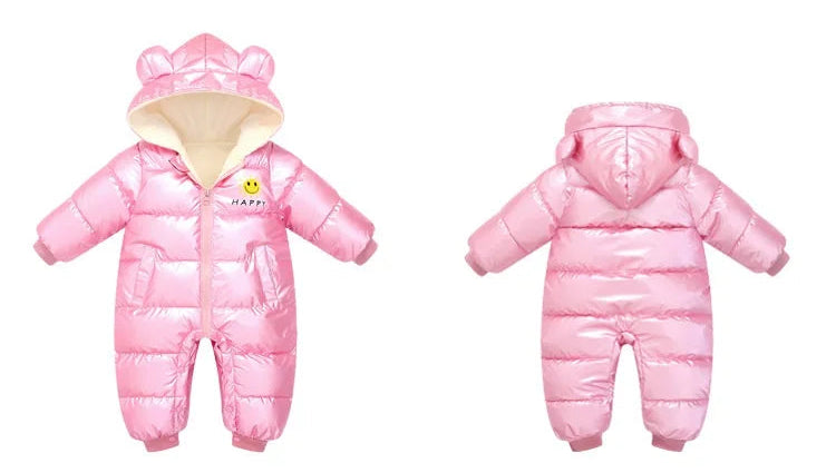 Newborn Baby Winter Waterproof Down Snowsuit