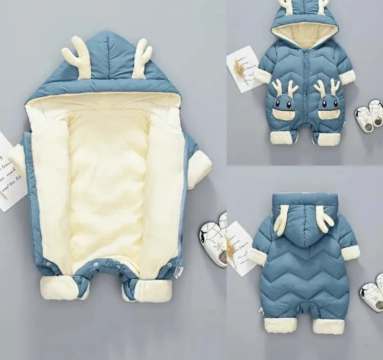Baby Warm Winter Snowsuit with Hood