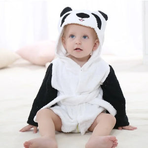 Toddler Hooded Cotton Bathrobe - Cuddle Baby