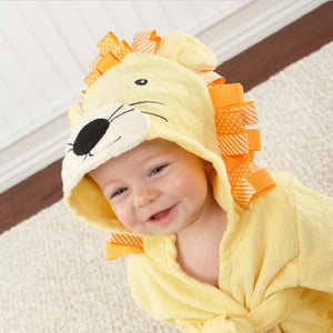 Toddler Hooded Cotton Bathrobe - Cuddle Baby