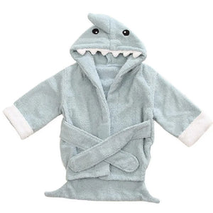 Toddler Hooded Cotton Bathrobe - Cuddle Baby